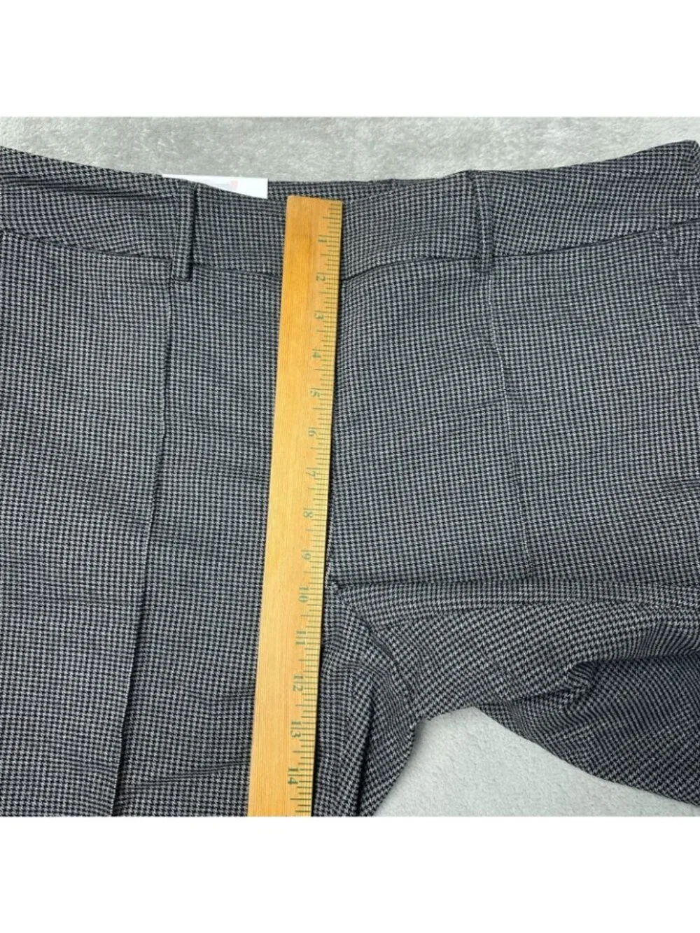 NWT Hilary Radley Women's XL Gray Black Pull-On Slim Leg Pants Mid Rise G2049